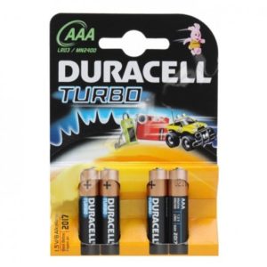 DURACELL LR 03-4 BL TURBO NEW